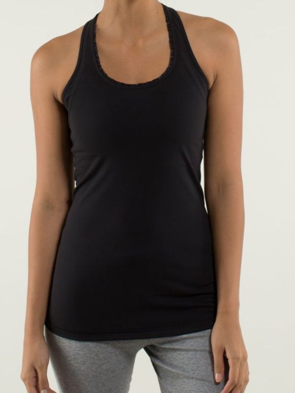 Lululemon Cool Racerback *Ruffle Black size 8